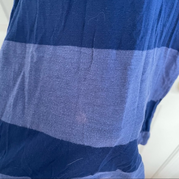 American Eagle Outfitters Purple Striped Short Sleeve T Shirt - Picture 2 of 4